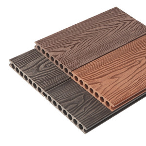 Suelo de Madera Plástica <span class=keywords><strong>para</strong></span> Exteriores, Patio, Terraza, Segunda Generación, Coextrusión, Grano de Madera, Relieve 3D, Anticorrosión, Parque - Product Image 5