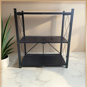 Organizer rotante pieghevole senza assemblaggio Multi-strato Mobile portaoggetti a pavimento <span class=keywords><strong>unit</strong></span>à di stoccaggio per la casa - Product Image 5