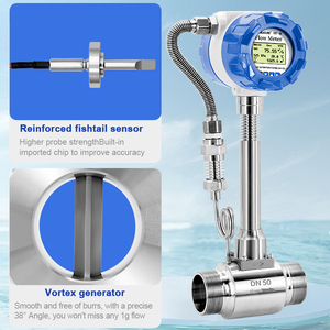 Đồng hồ đo lưu lượng hơi nước 350 độ tự nhiên đường ống dẫn khí xoáy lưu lượng kế nhiệt độ cao công nghiệp cho khí lỏng - Product Image 5