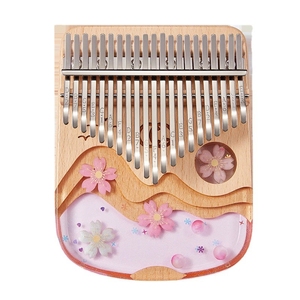 Kalimba de cristal acrílico de 17 tonos de alta calidad, piano de pulgar portátil, mini instrumento musical para principiantes y amantes de la música - Product Image 1