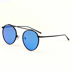 Gafas de Sol Redondas Conchen con Marco Metálico, Lentes de PC con Protección UV400, Unisex, Modernas, para Viajes - Product Image 4