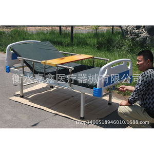 Jiaxin Nursing <b>Bed</b> 1950*900*530 Single Crank With Guardrail <b>For</b> Elderly Patients - Product Image 3