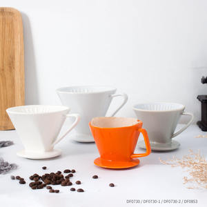 Filtre à café en céramique personnalisable 101-200 ml, ensemble de versement avec filtre conique DF0730 - Product Image 4