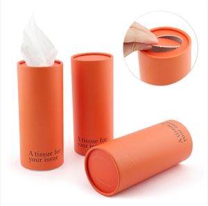 Boîte de <span class=keywords><strong>papier</strong></span> de soie pour voiture <span class=keywords><strong>cadeau</strong></span> usage domestique Portable cylindre voiture tissu jetable mouchoirs en <span class=keywords><strong>papier</strong></span> boîte de cylindre - Product Image 1