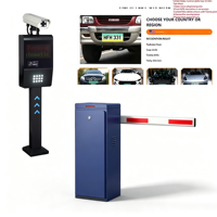 Barrière de parking automatique avec capteur radar 79 GHz et caméra ANPR pour le contrôle d'accès intelligent des entrées de parking