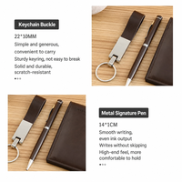Coffret Cadeau d'Affaires pour Homme avec Logo Personnalisé : Portefeuille de Luxe, Stylo, Porte-clés, Boîte Cadeau – Cadeau de Remerciement pour Dirigeant d'Entreprise avec Impression Numérique