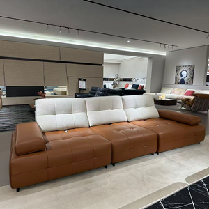 VONLIVA Divano di Lusso Moderno in Ecopelle e Ciniglia, Set di Divani per Soggiorno, <span class=keywords><strong>Design</strong></span> d'Interni Moderno - Product Image 2