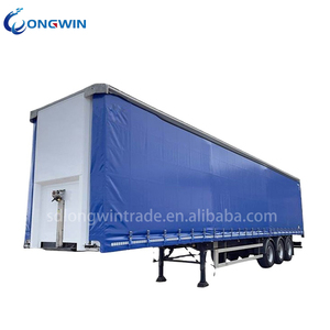 3 essieux 60 tonnes camion <span class=keywords><strong>remorque</strong></span> imperméable et anti-poussière rideau semi-<span class=keywords><strong>remorque</strong></span> 40ft rideau côté semi-<span class=keywords><strong>remorque</strong></span> à vendre - Product Image 2