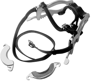 ชุดอุปกรณ์ทันตกรรม ที่ถ่างปากม้า แบบมีตัวล็อคสี่ระดับ ผลิตจากเหล็กกล้าไร้สนิมเยอรมัน ใช้ซ้ำได้ พร้อมสายรัดหนัง สำหรับการผ่าตัดสัตว์เลี้ยง - Product Image 1