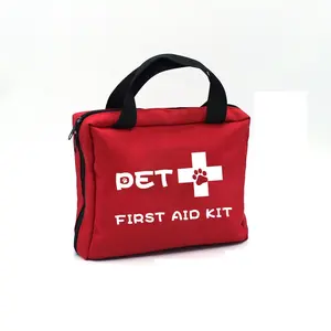Custom Dog First Aid Kit Emergency Medical Supplies & Training Oxford Fabric portable pet first aid kit