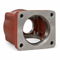 Boîtier de boîte de vitesses en fonte ductile OEM usiné CNC de précision, support de boîtier de réducteur industriel