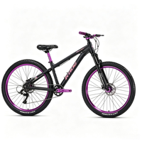Vélo de montagne Dirt Jump en aluminium de 26 pouces, 8 vitesses, VTT unisexe pour hommes et femmes, pour la conduite hors route et le Dirt Jump