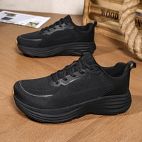 Baskets montantes larges à lacets pour hommes, nouvelle collection automne, en maille respirante, antidérapantes, décontractées, légères et confortables