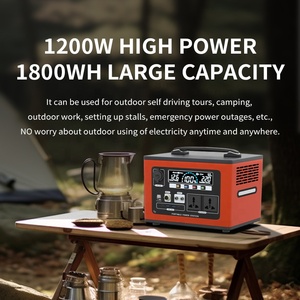 Paquete de Baterías de Iones de Litio LiFePO4 de Emergencia de 1200W 1500W 2000W, Estación Portátil <span class=keywords><strong>para</strong></span> Exteriores, Compatible con Panel Solar, Computadora Portátil - Product Image 3