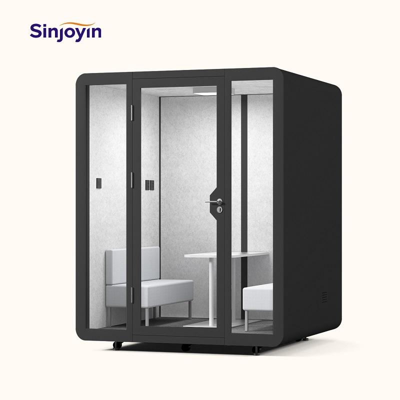 Image result for Meeting Pods extra Large Office Pods Removable 4-6 Person Soundproof ...