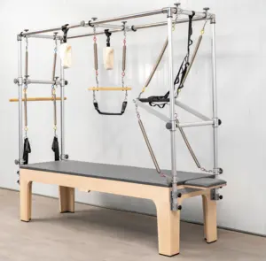 Hout Aangepaste Studio Pilates Reformer Draagbare Combo Pilates Reformer Cadillac Full Trapeze