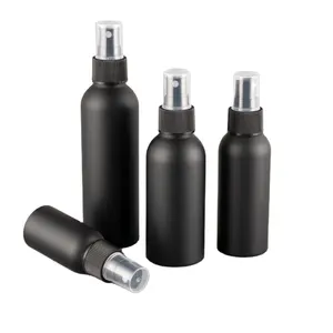 Matzwarte Aluminium Navulbare Cosmetische Kamer Reiniging Spuitfles Zeefdruk Pomp Sproeier 30Ml 50Ml 100Ml 120Ml Cn; Zhe