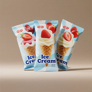 Emballage scellé en plastique aluminium de qualité alimentaire avec impression personnalisée collation emballée individuellement sac de crème glacée en mylar - Product Image 6