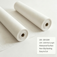 Tapis de protection auto-adhésif non tissé blanc anti-poussière pour la construction et la rénovation de la maison, protection des sols - Vente en gros directe usine