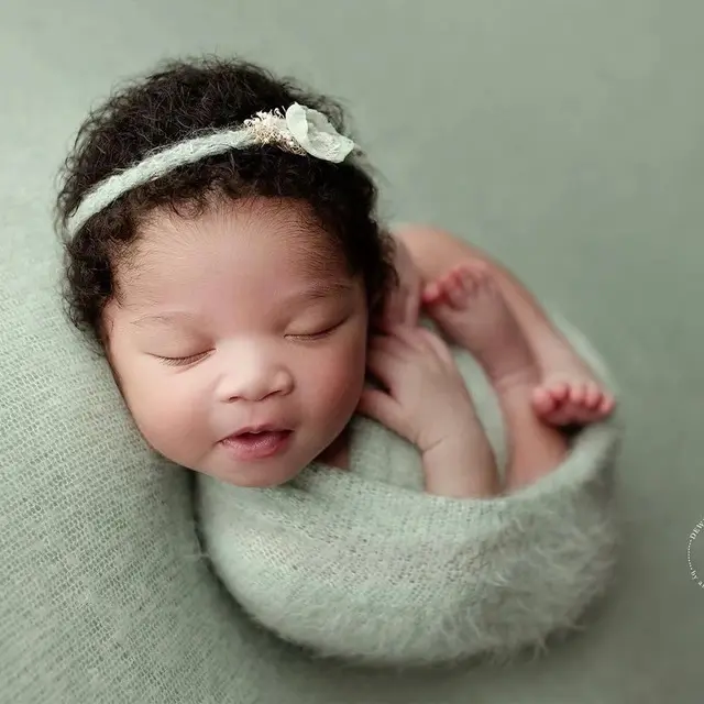 Weiche und bequeme Neugeborenen Baby Wrap Fotografie Requisiten Wunderbare dekorative Wrap und Decke für Baby