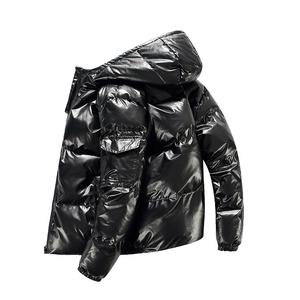 long shiny puffer jacket