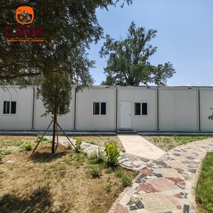บ้านสำเร็จรูปเหล็กขนาดเล็กแบบกำหนดเองได้ Cbox สำหรับสำนักงาน โรงพยาบาล ที่อยู่อาศัย ที่พักพิงฉุกเฉิน บรรเทาภัยพิบัติ แบบแพ็คสำเร็จ - Product Image 1