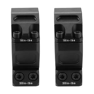 Anillas y soporte tácticos impermeables de aleación de aluminio TYPHON de perfil alto de 30 mm/1,26 pulgadas para caza - Product Image 3