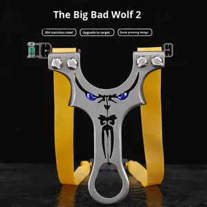 Meslek fabrikada güçlü balıkçılık lazer sapan paslanmaz çelik topu çekim kuş avlanma sapanı yay ve oklar - Product Image 5