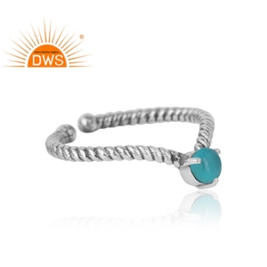Arizona Turquoise Prong Set <b>Ring</b> Gemstone Jewelry Supplier Antique 925 Sterling Silver Designer <b>Ring</b> <b>Dainty</b> Collection - Product Image 3