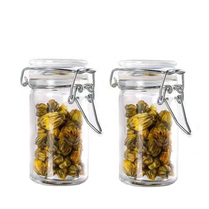 1.6-Ounce 50ml Herb Storage Mini Stash Jars avec Clamp Style Joint en <span class=keywords><strong>caoutchouc</strong></span> Joint hermétique Flacons anti-odeurs - Product Image 5