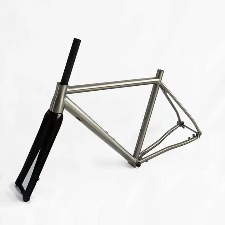 Groothandel Titanium Legering Grind Fiets Frame Lichtgewicht Metalen Constructie Voor Berg-En Racefietsen Met Bsa Bb