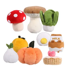New Arrival Kawaii Cute Soft Plush Vegetable Custom Stuffed Farm Red Mushroom Plush Toy For Kids