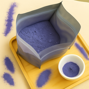 Bubuk Bunga Kacang Kupu-kupu Biru Matcha Murni 100% Larut dalam Air, Grade Makanan, Label Pribadi OEM, 30g 50g - Product Image 1