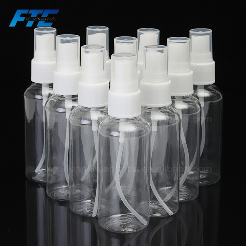 Gran capacidad de la botella del atomizador del 30/50/100ml de spray de perfume de frascos de vidrio transparente