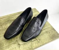 Chaussures plates pour femmes en cuir de haute qualité, nouvelle collection printemps, mocassins à bout carré à enfiler