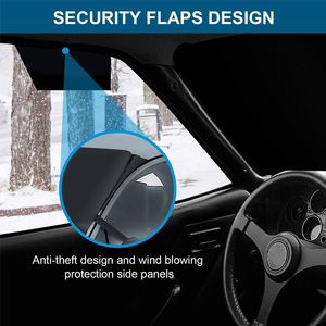 Protection de pare-brise avant de <span class=keywords><strong>voiture</strong></span> d'<span class=keywords><strong>hiver</strong></span> contre le gel, la neige et la pluie 600D Oxford Car Windshield Snow Cover - Product Image 4