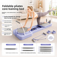 MURO Reformer de Pilates pliable 9 en 1, planche de fitness multifonctionnelle pour la maison