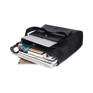 Personnalisé Grand <span class=keywords><strong>Noir</strong></span> Doux En Cuir Véritable Sac À Main En Cuir Véritable Fourre-Tout Sac - Product Image 6