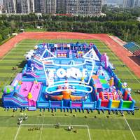 2025 TONLE 233ft Long parc à thème astronaute commercial personnalisé enfants espace parcours d'obstacles jeux de parc gonflables pour la location de fête