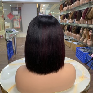 Premium Ice Silk <b>Wig</b> 8 Inch Bone Straight Human Hair <b>Wig</b> Headband <b>Wig</b> Easy Daily Wear Wholesale Bulk Sale - Product Image 3
