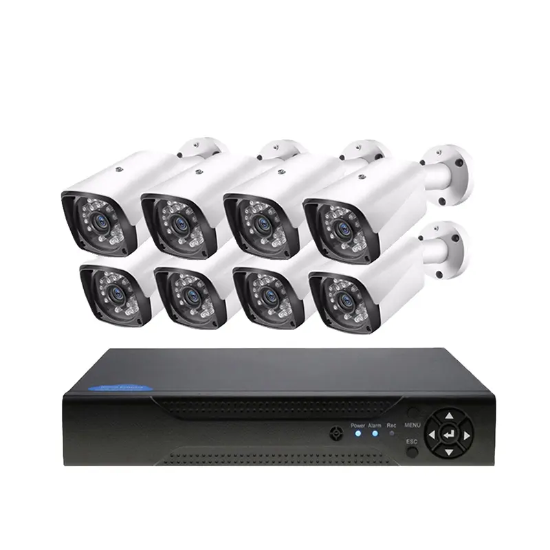 SWGJ 8ch POE HD 1080P H.265 monitör cctv bullet kamera sistemi güvenlik için