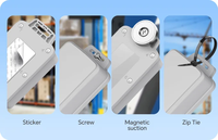 Ibeacon de navegación de seguimiento de ubicación interior de larga duración para Bluetooth 5,1 Asset Tag 5 años de vida útil Grey Beacon