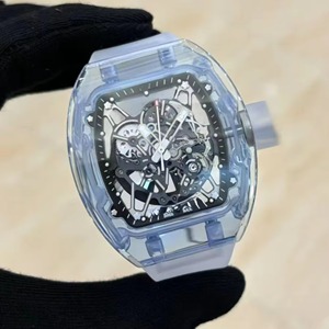 Reloj de Pulsera de Lujo con Cristal de Fibra de Carbono, Edición Limitada, Zafiro, Mecánico Automático, Tourbillon, Estilo Hip Hop, Deportivo - Product Image 3