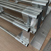 Super large 1.2 épaisseur 304 tube rond en acier inoxydable creux porte de volet roulant en alliage d'aluminium creux porte de volet roulant