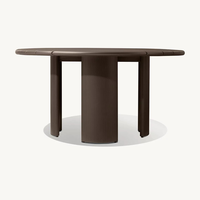 Ensemble de salle à manger extérieur moderne en aluminium durable et imperméable pour hôtel, villa, resort, jardin, cour