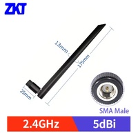 Antenne de routeur à polarisation verticale 2.4GHz impédance 50 Ohm pour SMA mâle pour répéteur de Module DTU antenne Wifi 2 4 Omni Modem Ant