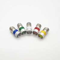 Ampoule LED indicatrice E10-D, diamètre 9 mm, tête métallique, installation par vis, 6V 12V 24V 36V 110V 127V 220V, lampe pilote, voyant lumineux