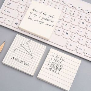 1 ชิ้น 50 แผ่น 3*3 นิ้ว กระดาษโน้ตลายสก๊อตแบบมีกาวในตัว เขียนง่าย ใช้งานได้หลากหลาย สำหรับโรงเรียน นักเรียน สำนักงาน - Product Image 6