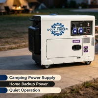 3kW 5kW 6kW 8kW 10kW Leiser Dieselgenerator Luftgekühlt Elektrischer Start Tragbarer Notstrom-Generator 50Hz 60Hz CE OEM Aggregat ATS