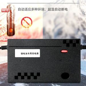Chargeur de batterie au lithium 25,2 V 10 A à courant et tension constants, charge intelligente, pour outils électriques, en matériau ignifuge PC - Product Image 1
